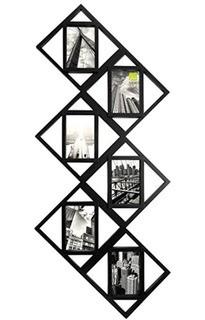 6-Opening Black Diamond Picture Frame