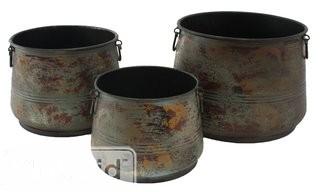 Aspire 3-Piece Metal Pot Planter Set (EHQ3577)
