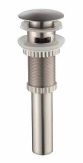 Kraus Pop-Up Drain with Overflow in Satin Nickel