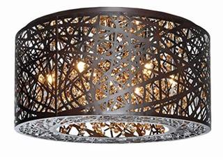 Nicklas 7-Light Flush Mount, Bronze