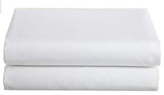 Distinctly Home 400 TC Fitted Sheet, White, Queen-As Is