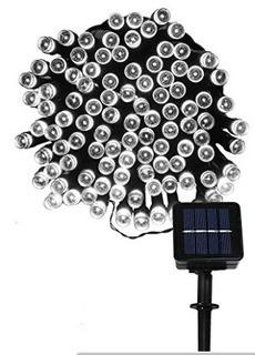 LED Strands Patriotic 200 Light Solar String Light, White