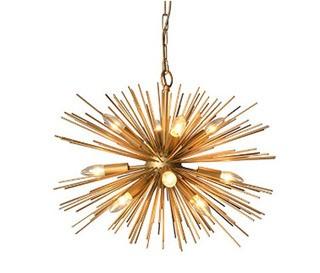 Blaise 12-Light Sputnik Chandelier, Satin Gold 13.4x13.4x12.6"