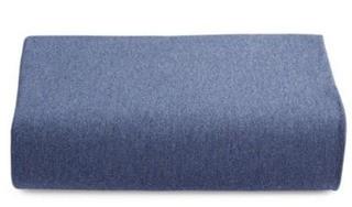 Calvin Klein Indigo Flat Sheet, Queen, Display, As Is