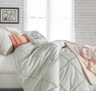 Ackerman Chenille Lattice Single Duvet Cover, Queen