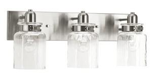 Vasilia 3-Light Vanity Light, Brushed Nickel