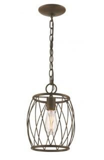 Poynter 1-Light Cylinder Pendant  Antique Gold
