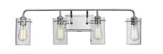 Rondeau 4-Light Vanity Light, Polished Chrome