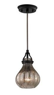 Orofino 1-Light Teardrop Pendant, Oil Rubbed Bronze