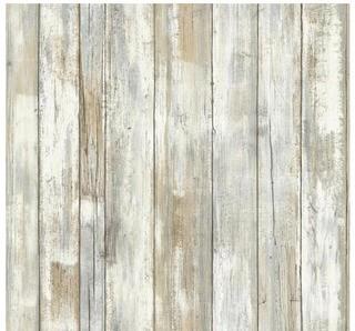 (3)Peel and Stick 16.5' x 20.5" Wood Distressed Wallpaper Roll