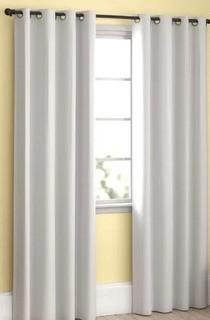 Chet Insulated Lined Solid Blackout Thermal Grommet Curtain Panels 52z96", White