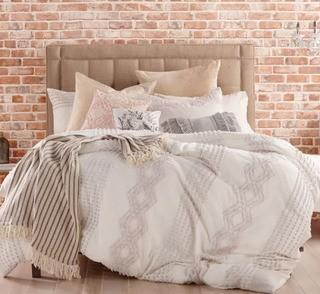 Wick, Somerset Cut Geometric Single Duvet Cover, King
