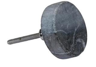 Keebie Round Knob, Marble, Grey 20PC