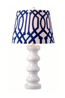 Bolster 30 inch 150 watt Gloss White Table Lamp Portable Light