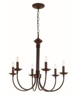 Shaylee 6-Light Candle Style Chandelier Rubbed Oil Bronze