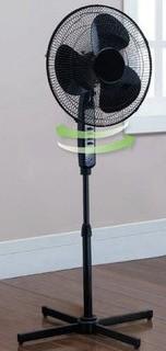 Mainstays Oscillating Stand Fan 16", Black