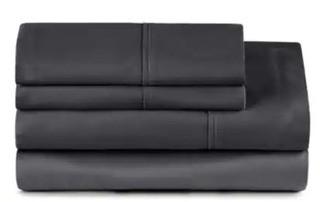 Distinctly Home Modal Jersey Sheet Set, Queen, Dark Grey