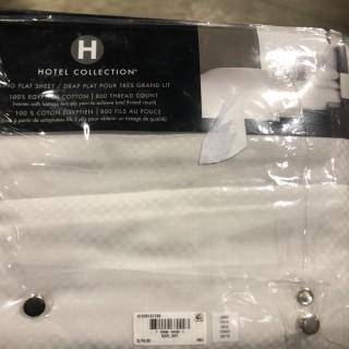 Hotel Collection King Flat Sheet, Light Grey