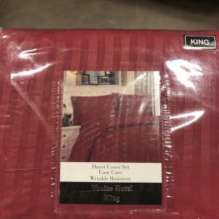 Duver Cover Set, King, Burgundy