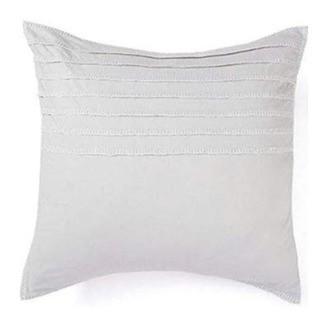 (2) Barbara Barry Throw Pillows, Slate Ascot 16x16"