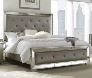 Halstead Upholstered Panel Bed, Queen