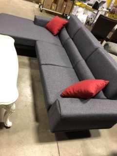 Grey Fabric Sectional 