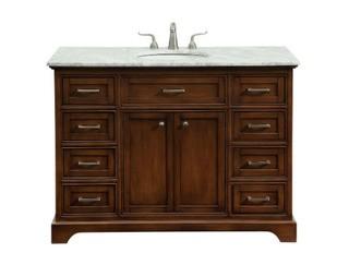Darry 48" Single Bathroom Vanity, Teak
