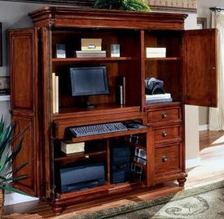 Buckeye Armoire Desk with 3 Drawers