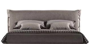 Upholstered King Headboard, Grey