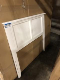Wooden Twin Headboard, As Is