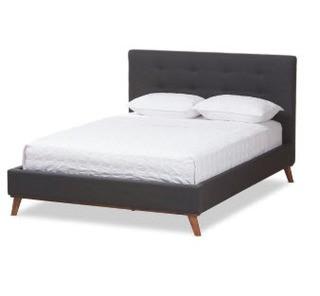 Bembry Upholstered Platform Bed, King, Grey