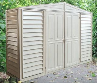 Duramax WoodBridge 10.5 ft. W x 2.5 ft. D Plastic Tool Shed