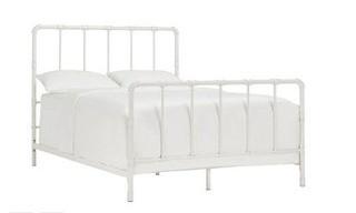 South San Francisco Panel Bed Queen, Antique White