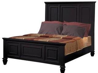 Banwell Panel Bed, King-Scratches/Chips-As Is