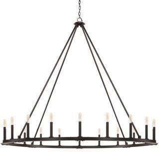 Shayla 20-Light Wagon Wheel Chandelier