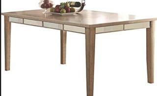 Acme Furniture 61005 Voeville Dining Table, Antique Gold