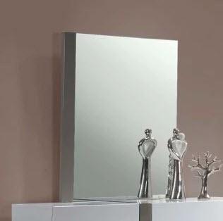 Manila Gloss White and Gray Mirror  42"