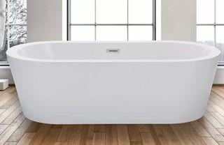 WoodBridge 67" x 32" Freestanding Soaking Bathtub