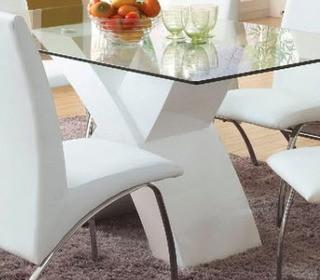 Faust Dining Table- Base Only, White