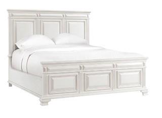 Calloway Panel Bed (White) Headboard/Footboard 