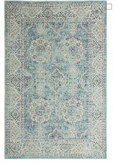 Amhurst Aqua Area Rug 3'6" x 5'6"