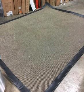 Area Rug 8x10', Leather Border, Used-As Is?