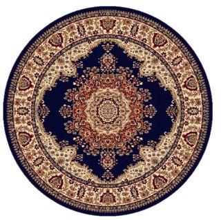 Astoria Grand Navy/Blue Area Rug 7'10" Round