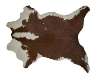 Hampton Cowhide Brown/White Area Rug  2' x 3'