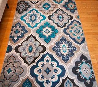Mcelrath Blue/Brown Area Rug 2x7