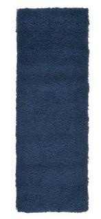 Unique Loom Solid Shag Sapphire Blue 6 ft. Runner Rug 