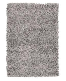 Unique Loom Solid Shag Cloud Gray 2 ft. x 3 ft. Area Rug