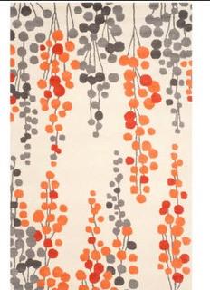Chubbuck Beige/Orange Area Rug 2x3'