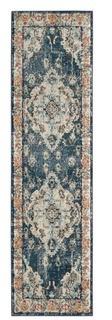 Safavieh Area Rug Monaco Light Blue?And Safavieh Monaco Vintage Bohemian 2-Foot 2-Inch x 8-Foot Runner in Navy/Light Blue