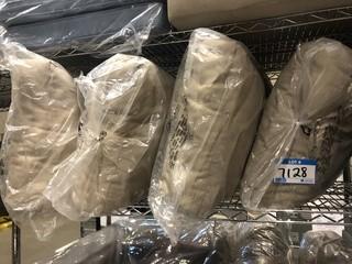 (4) Taupe Indoor/Outdoor Cushions/Pillow, Taupe 